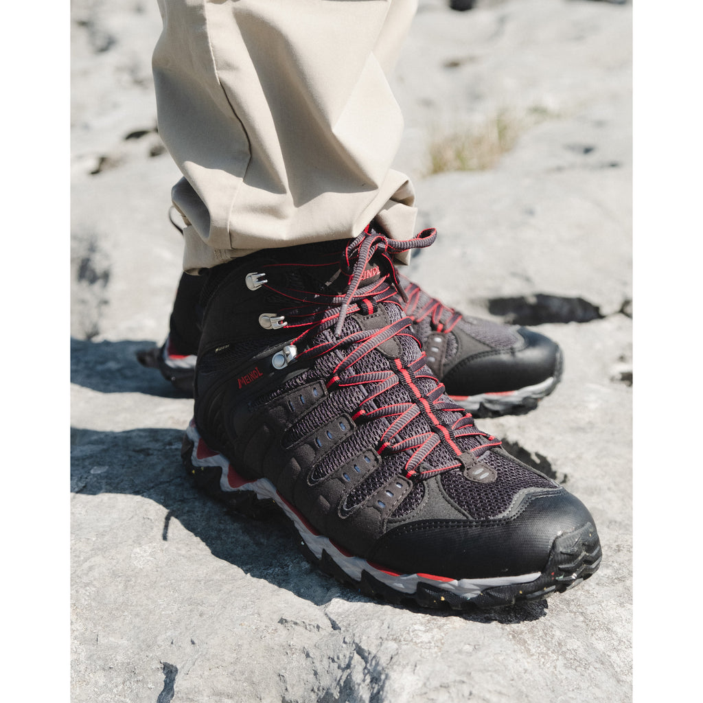 Meindl Respond Mid II GTX Walking Boot Graphite/Red Mens