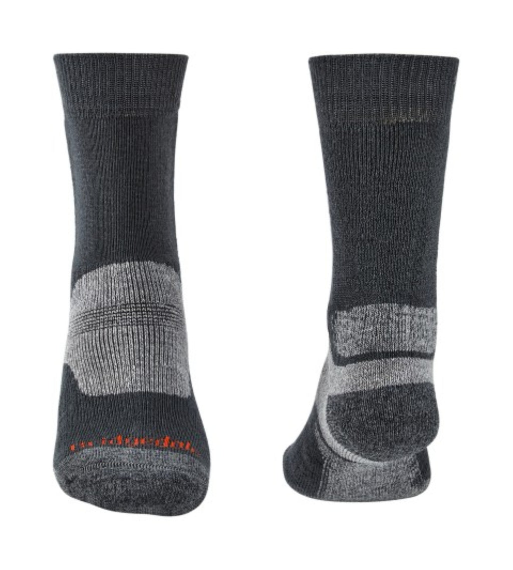 Bridgedale Hike Midweight Merino Performance Boot Socks Gunmetal Mens