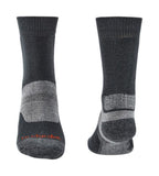 Bridgedale Hike Midweight Merino Performance Boot Socks Gunmetal Mens