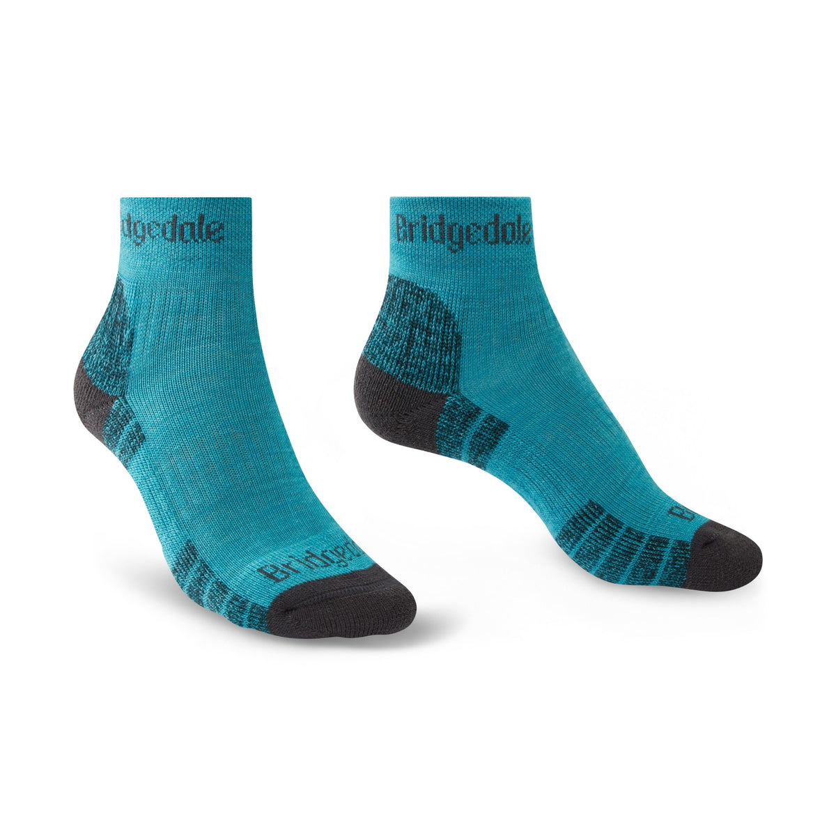 Bridgedale Hike Lightweight Merino Performance Ankle Socks Turquoise/Grey Ladies