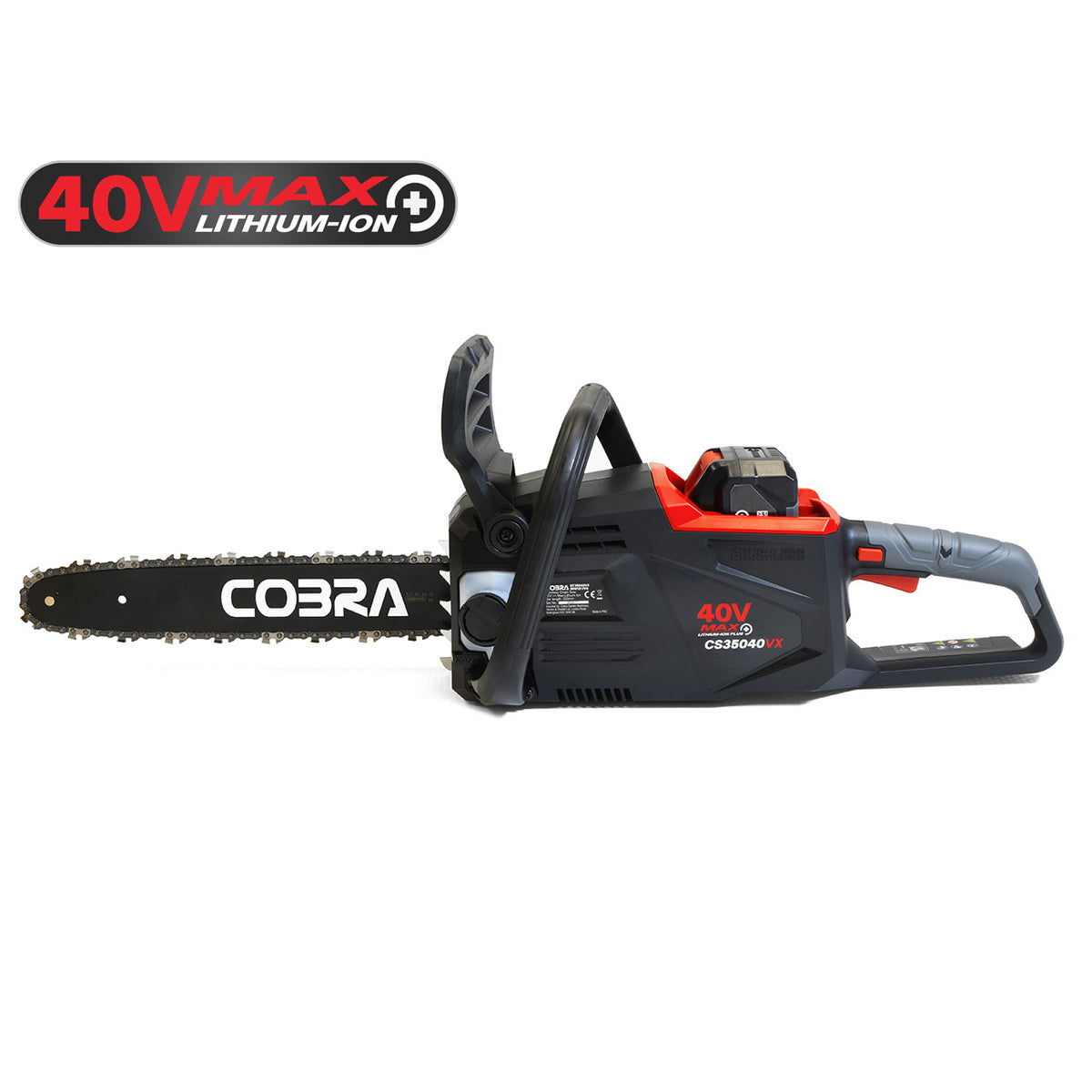 Cobra CS35040VX 40V Cordless Chainsaw – Battery & Charger