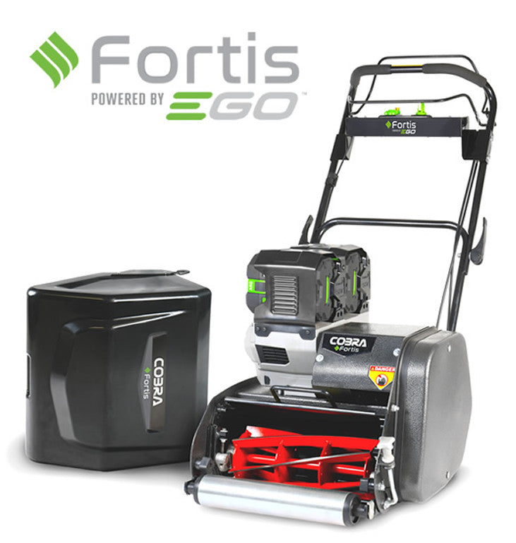Cobra FORTIS14EKIT 35cm Self Propelled Cordless Cylinder Lawnmower – Kit
