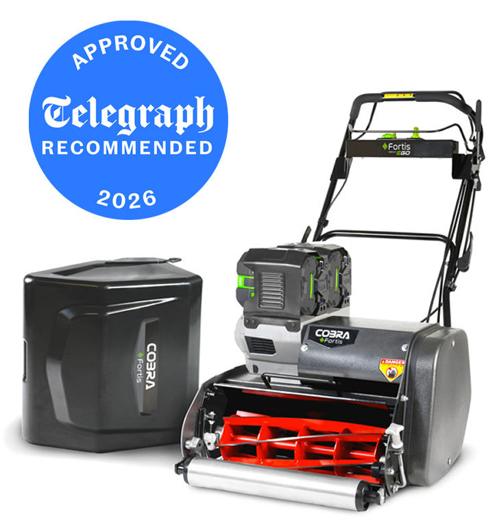 Cobra FORTIS17EKIT 43cm Self Propelled Cordless Cylinder Lawnmower – Kit