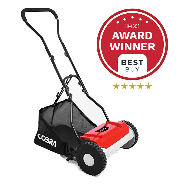 Cobra HM381 38cm Hand Push Cylinder Lawnmower
