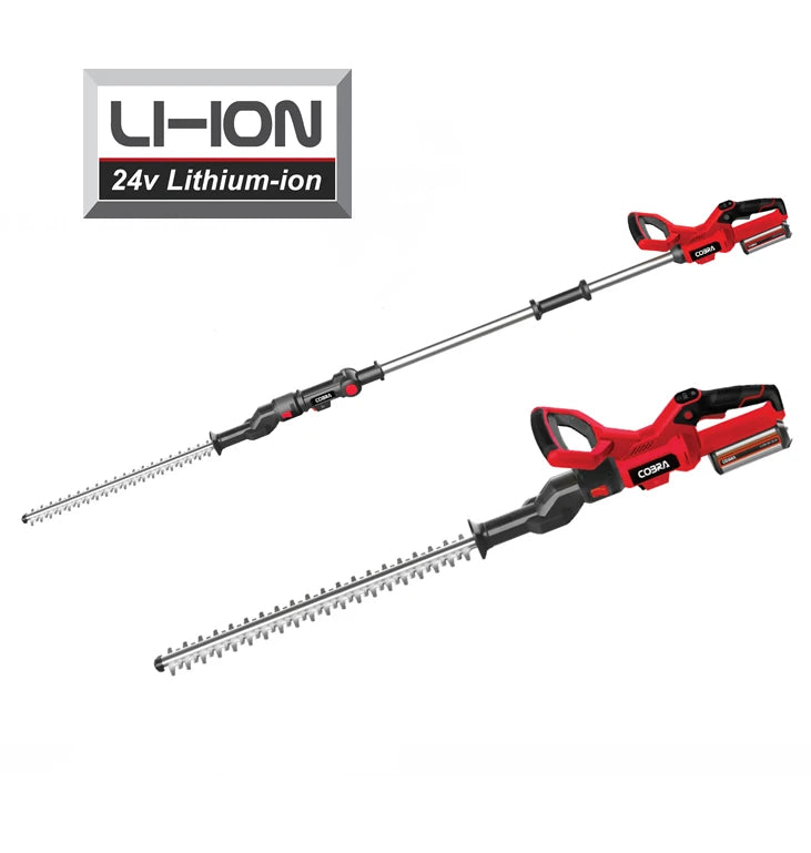 Cobra HT50LRH24V 24V Cordless Hedge Trimmer – Battery & Charger