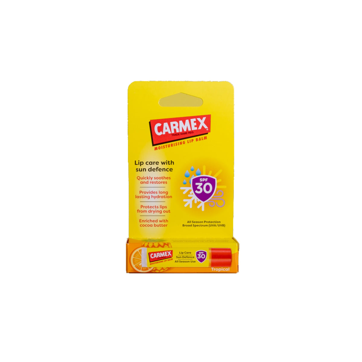 Carmex Tropical Lip Balm Stick SPF30