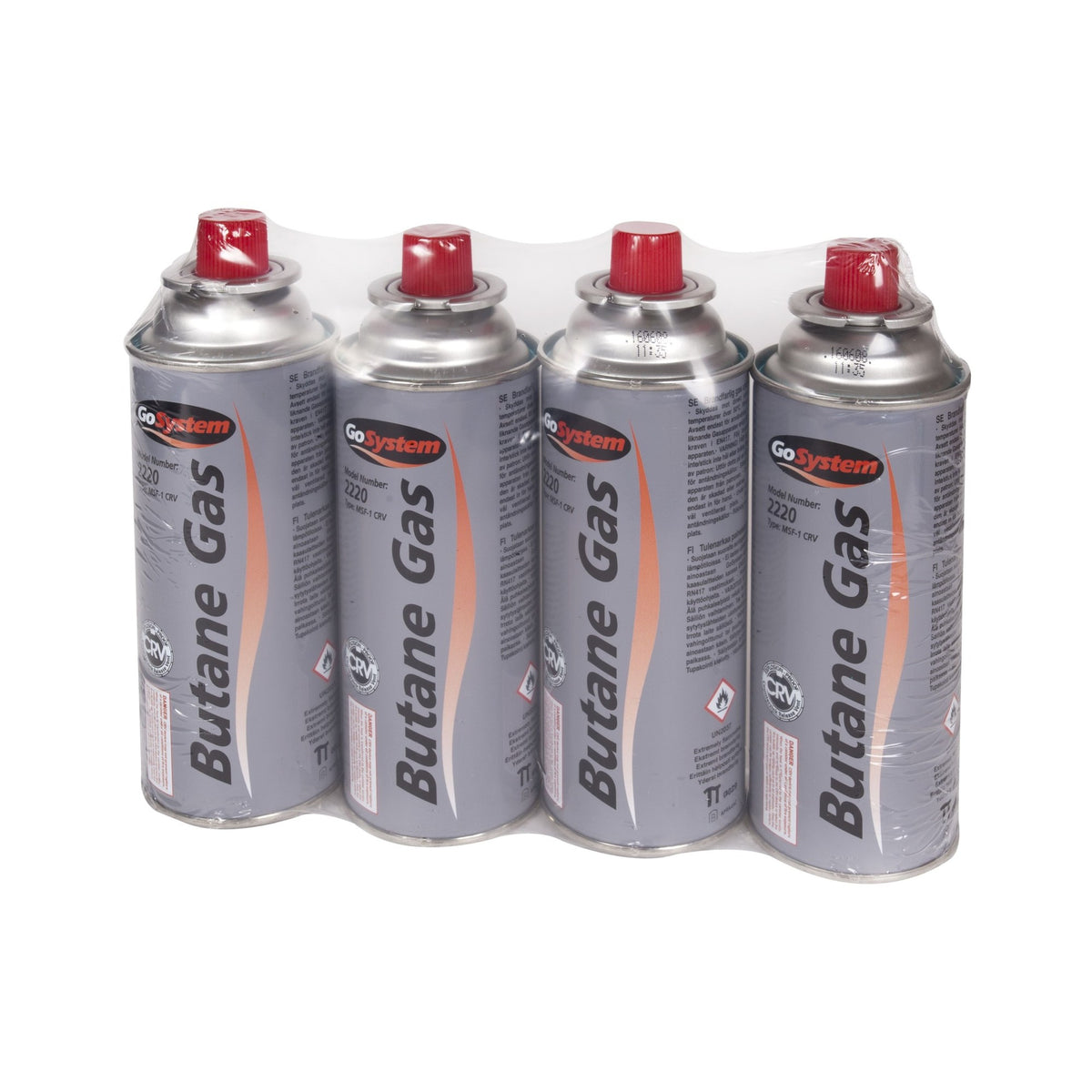 Go Gas 2220 Butane Gas Cartridge 4 Pack