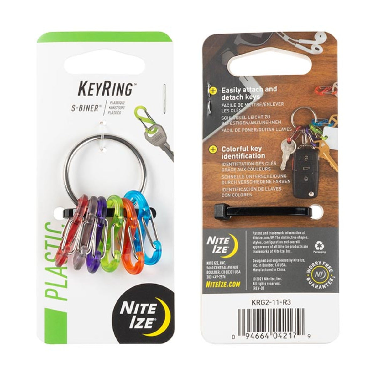 Nite Ize KeyRing S-Biner Steel Assorted