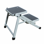 Maypole foldable double caravan step on white