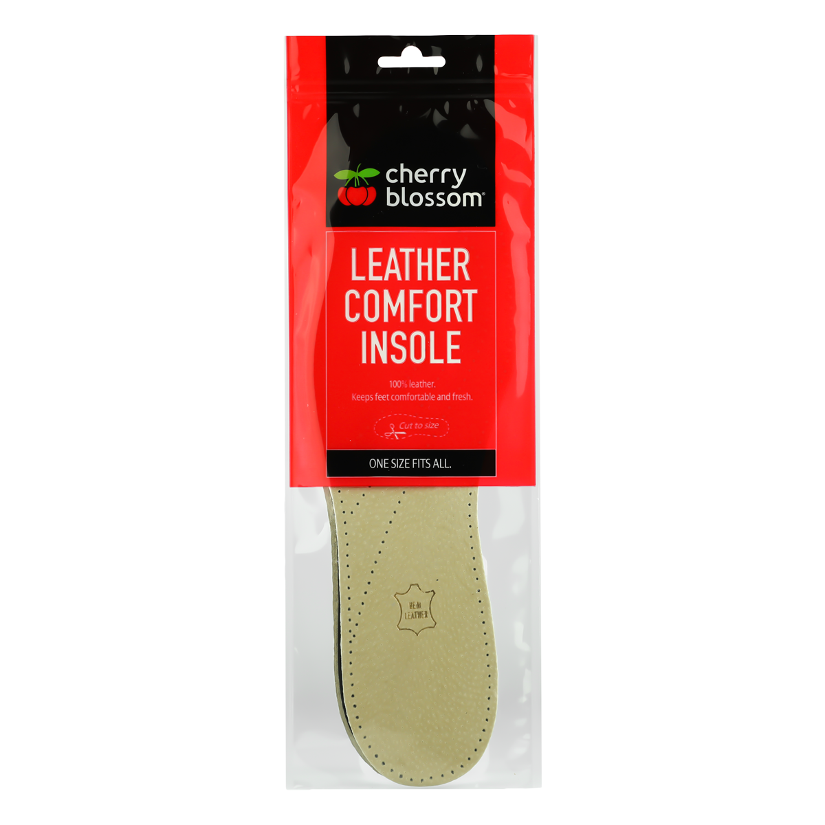 Cherry Blossom Leather Comfort Insole
